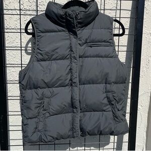 J. Crew Gray Puffer Vest